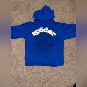 Dark Blue Sp5der Hoodie
